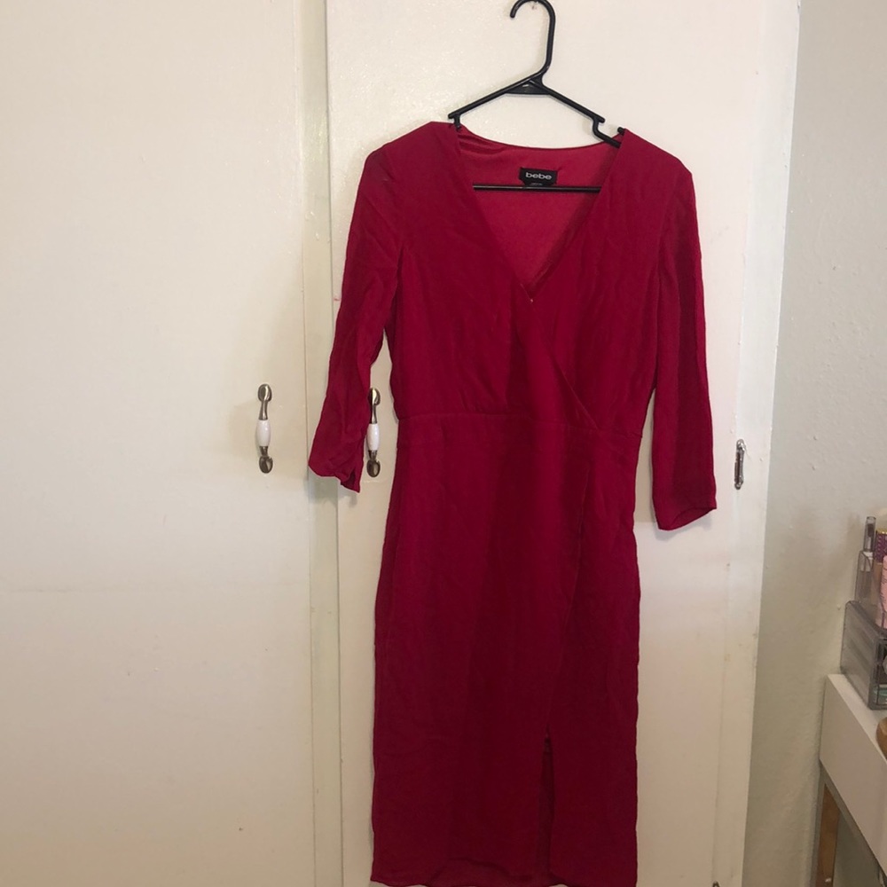 Red Bebe dress